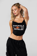 W4334 Graphic Halter Top