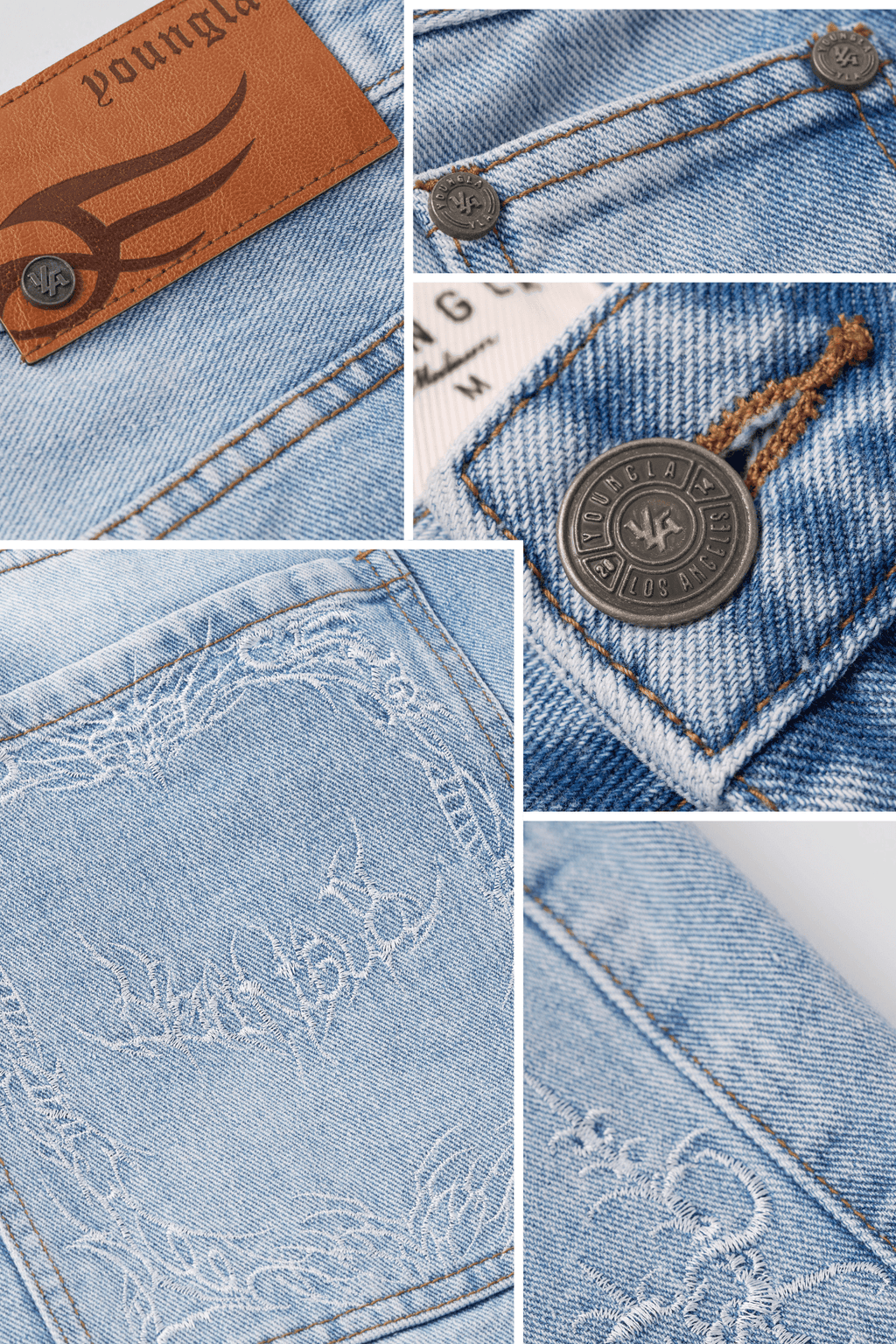 1025 - Phantom Embroidery Jorts