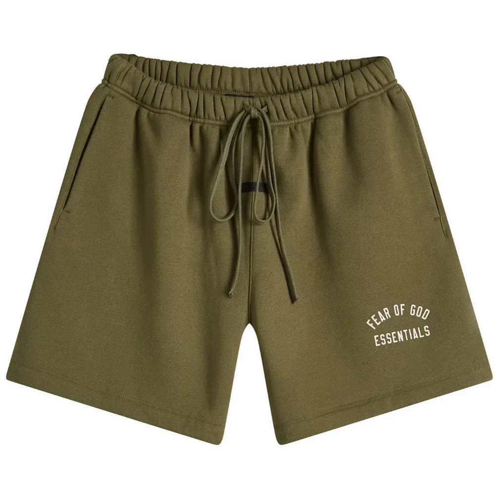 Fear of God Essentials Fleece Soccer Short Military
