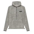 Fear of God Essentials Polar Fleece Half Zip Hoodie Dark Oatmeal