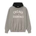 Fear of God Essentials White Sox Sport Hoodie Concrete Heather Black