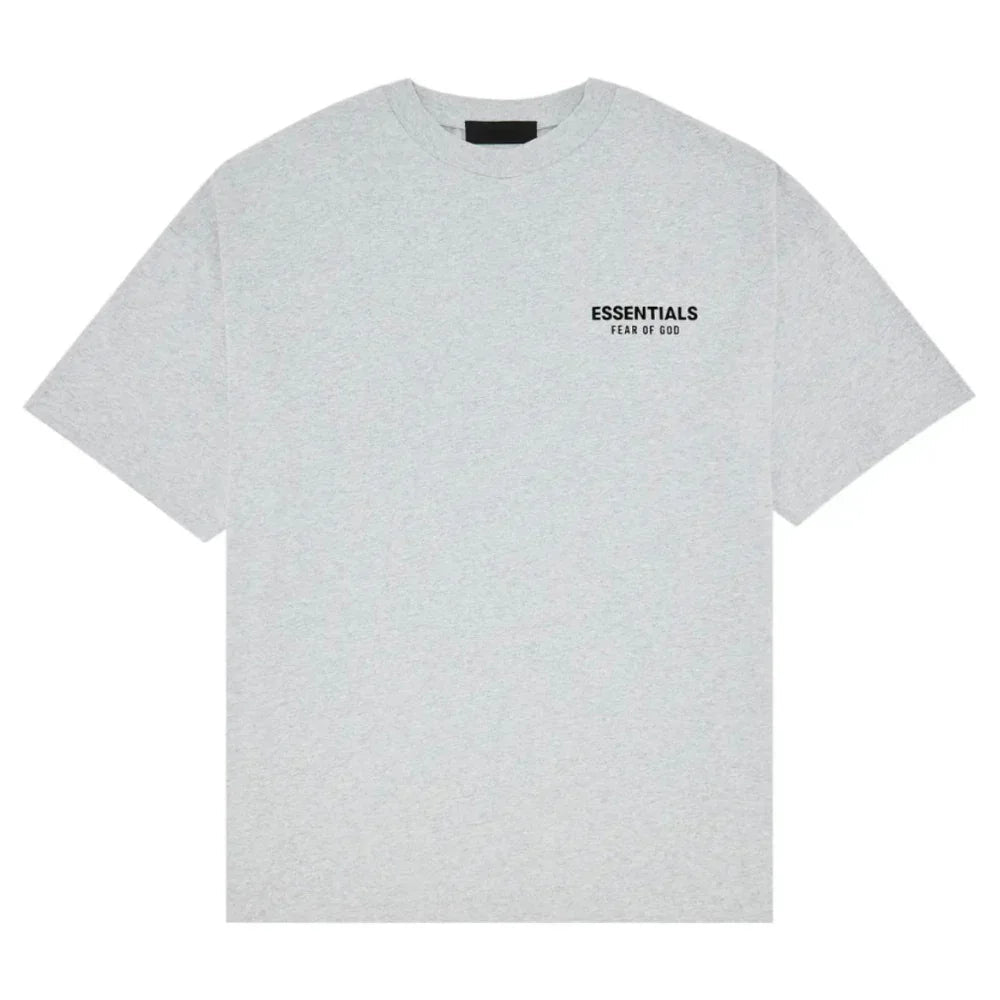 Fear of God Essentials Jersey Crewneck Tee Light Heather Grey