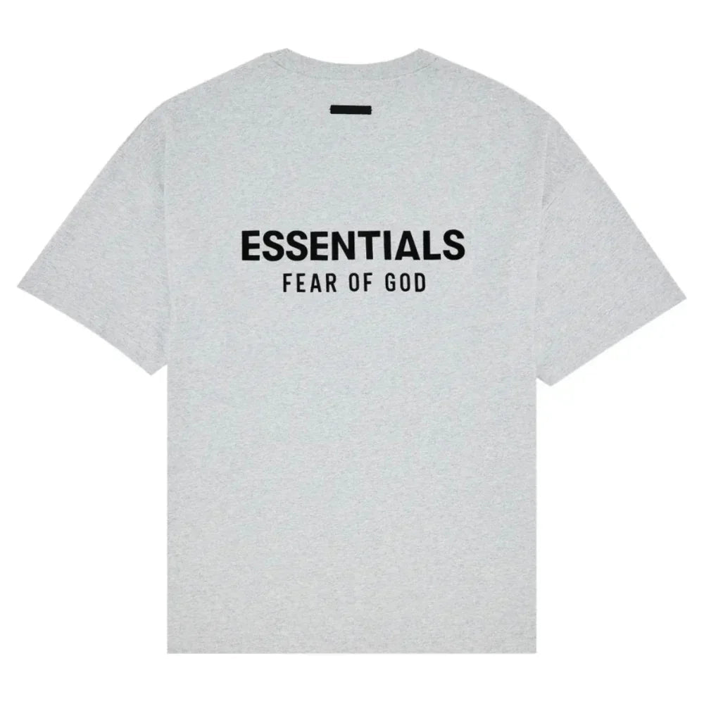 Fear of God Essentials Jersey Crewneck Tee Light Heather Grey