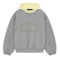Fear of God Essentials SS24 Nylon Fleece Hoodie Dark Heather Oatmeal/Garden Yellow