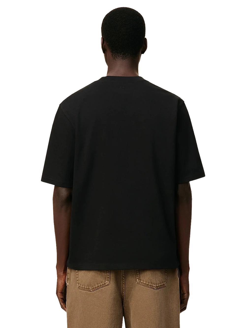 Ami Paris De Coeur Heavy Cotton T-shirt in Black