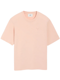 Ami Paris De Coeur Embossed Logo T-shirt in Pink