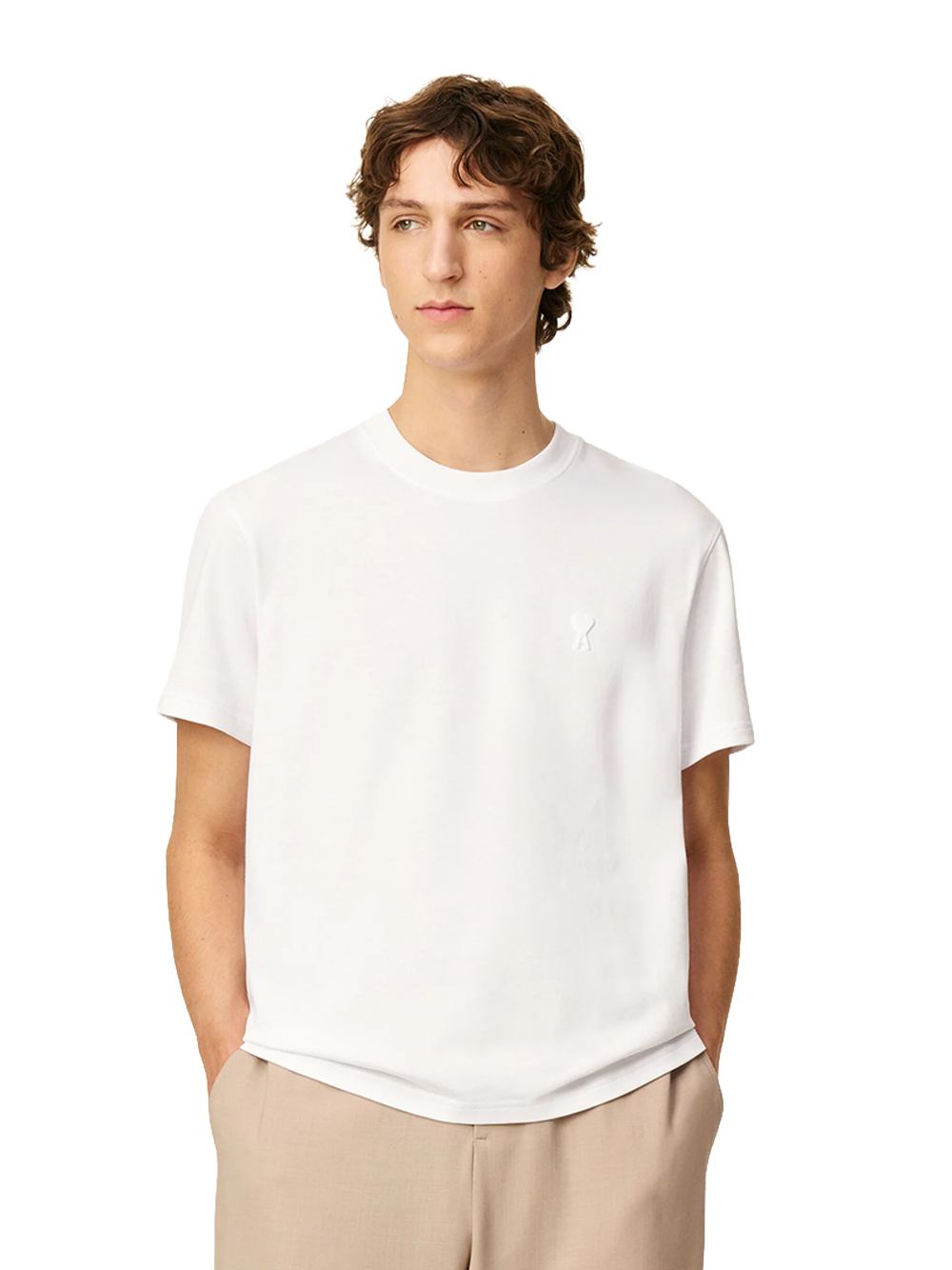Ami Paris De Coeur T-shirt in White