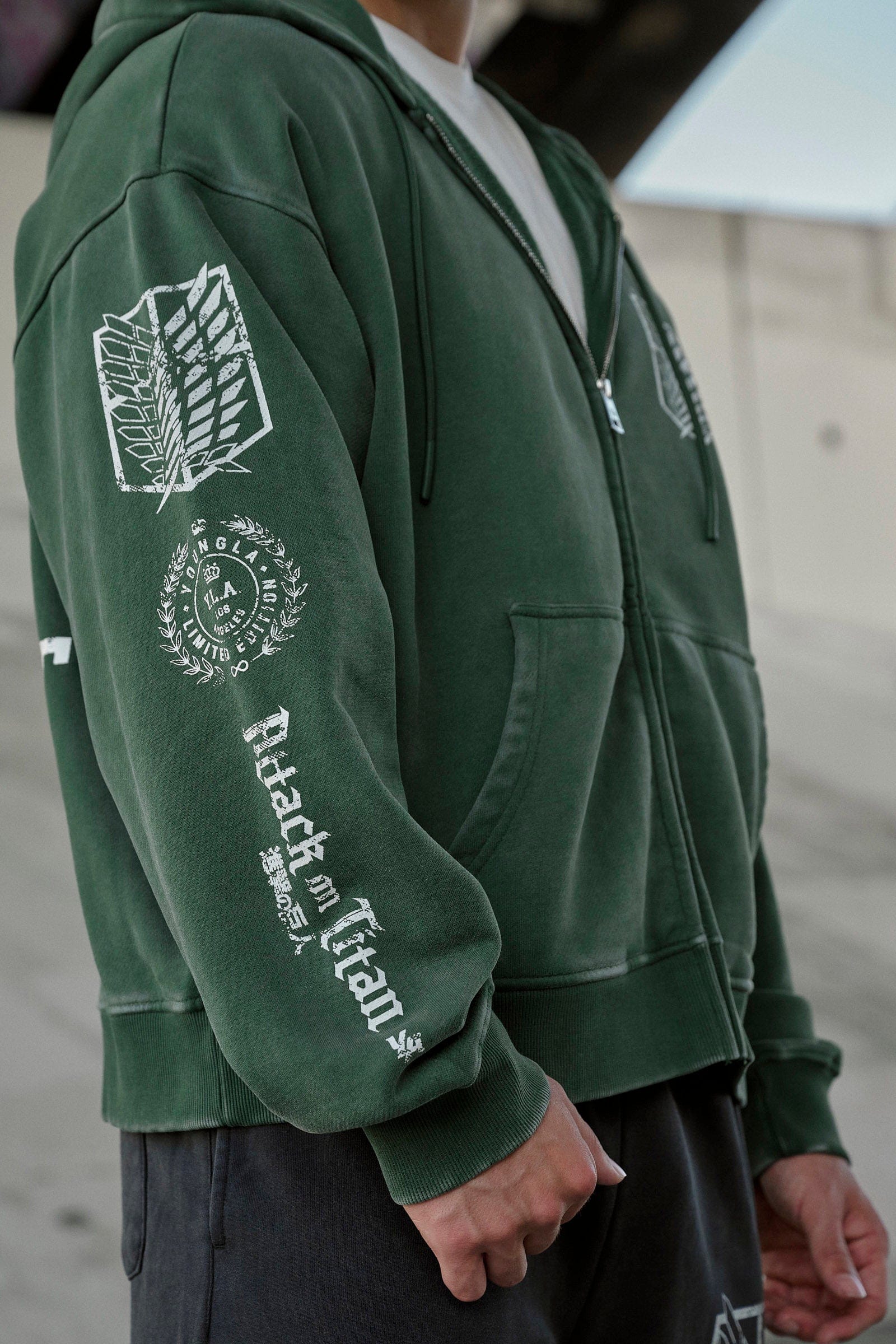 5138 - AOT©  x YLA Zip-Up Hoodies